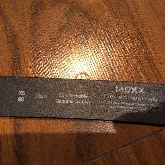 Mexx leather belt with steel buckle - Picture 3 of 4